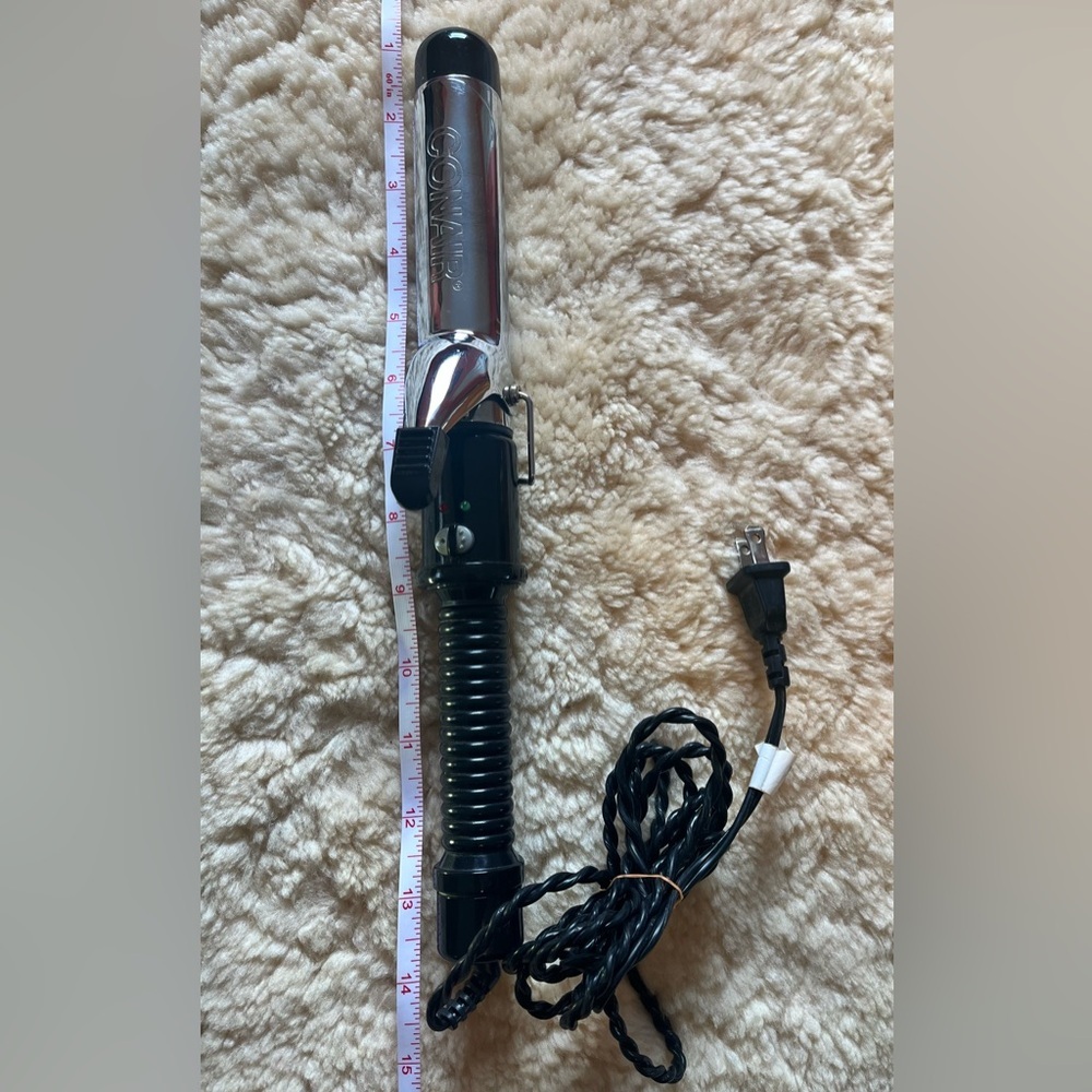 Conair Instant Heat Curling Iron CD82J 1-1/4"  Barrel Black/Silver Tested*Works - Picture 6 of 7